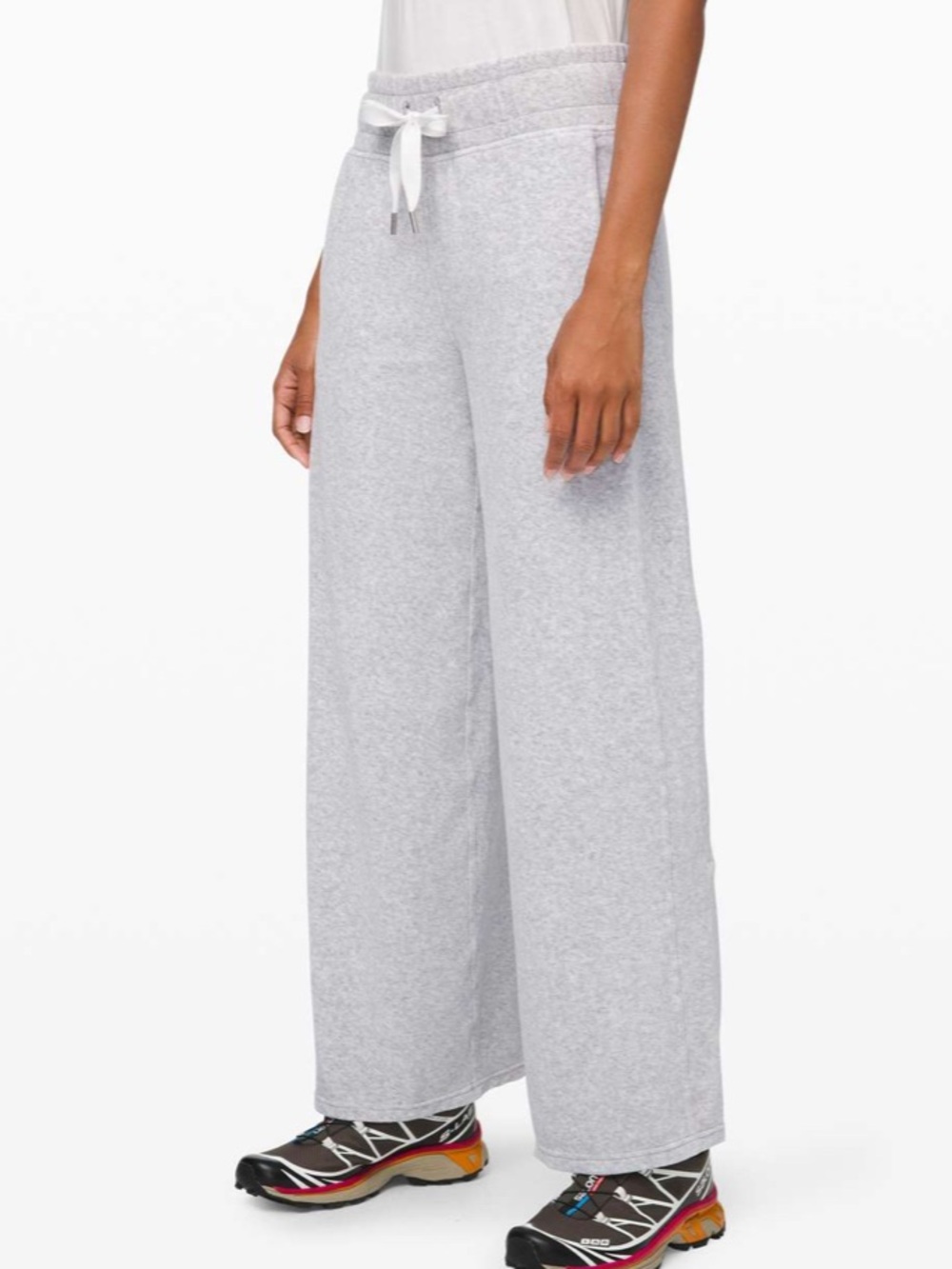 Lululemon Morning Restore Pant Heathered Core Ultra Light Grey Jogger Sweats 12